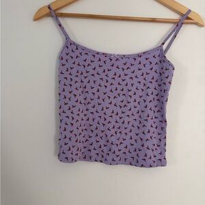 Cute purple sleepwear set by Millie Bobby Brown's brand